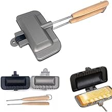 Longzhuo Double-Sided Removable Sandwich Baking Pan, Non Stick Frying Pan, Grilled Cheese Maker,Flip Grill Pan, Sandwich Baking Tray for Pancakes, Omelets, and Hot Dog Toast