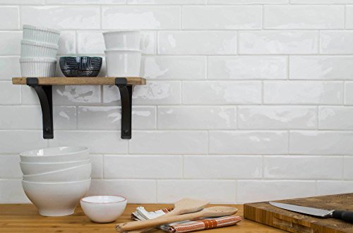 Classic Subway White Glossy Ceramic Mosaic Tile Kitchen Backsplash Bathroom Mto0124 #TOP2