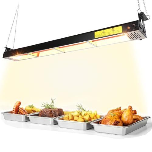 48-Inch Commercial Food Heat Lamp with Stainless Steel