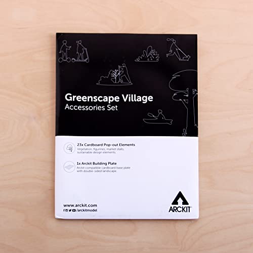 Arckit Greenscape Accessories Pack | Cardboard Pop-Out Figurines Vegetation Furniture | Modelmaking Figures Hobby & Craft | Model House Dollhouse People #TOP2