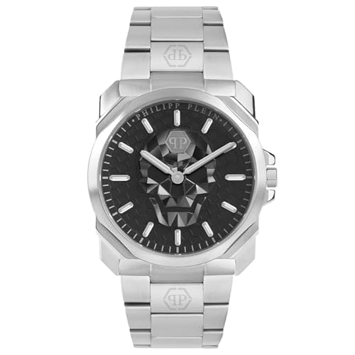 Montre analogique à quartz pour homme Philipp Plein The $Kull King cadran noir