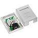 Cmple - 1 Port Cat5e Surface Mount Box, RJ45 Cat5 Single Port Surface Mount Box for Ethernet Cables, Screws and Double-