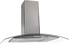 COIFA DE PAREDE Fogatti VIDRO CURVO DUTO SLIM INOX 80CM 220V