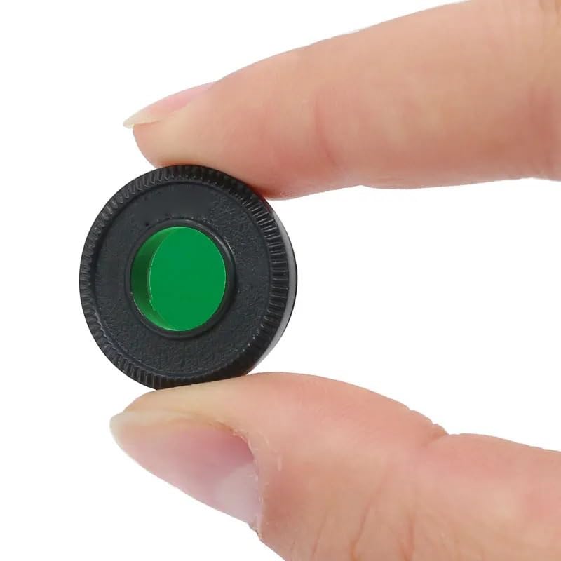 Filtro verde astronómico redondo M28.6 compatible con telescopio de 1.25" 6