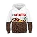 Produktbild JIANJIAY Hoodie Gourmet Digitaldruck 3D Kinder Kapuzenpullover Cosplay Baseball Kleidung Langarm Pullover Kinderbekleidung (TZ080,115cm-120cm(XS))