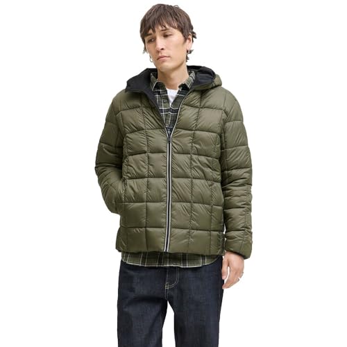 JACK & JONES Jacket JJebrook-Chaqueta Reversible Sn, Negro, x_s Hombres