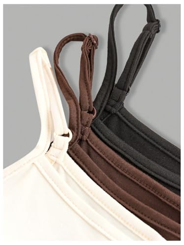 Image of SOLY HUX Girl's 3 Packs Spaghetti Strap Tank Top Cute Teen Tops | Girls Camisole, Shirts for Teen Girls, Cute Clothes for Girls 10-12