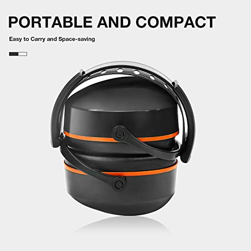 Lysian Foldable Noise Reduction Earmuffs, Hearing Protection Safety Ear Muffs For Shooting, Industry Workshop, Loud Security Events #TOP3