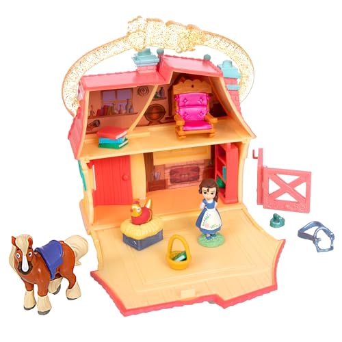 Disney Store Official Coffret Maison de la Belle et la Bête, Once Upon a Story, 10,5 cm/4