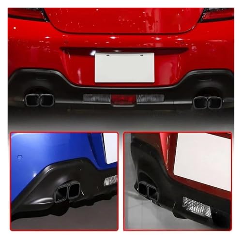Embout pot d'échappement carré universel noir pour sublimer votre voiture