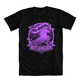 GEEK TEEZ Majestic Butt Stallion Men's T-Shirt Black Large