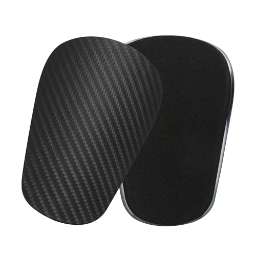4 Piezas Mini Espinilleras Futbol, Espinilleras Pequeñas,Equipos de Protección para Adultos, Equipos de Protección para Fútbol para Hombres, Mujeres, Niños y Niñas (8 * 5CM)