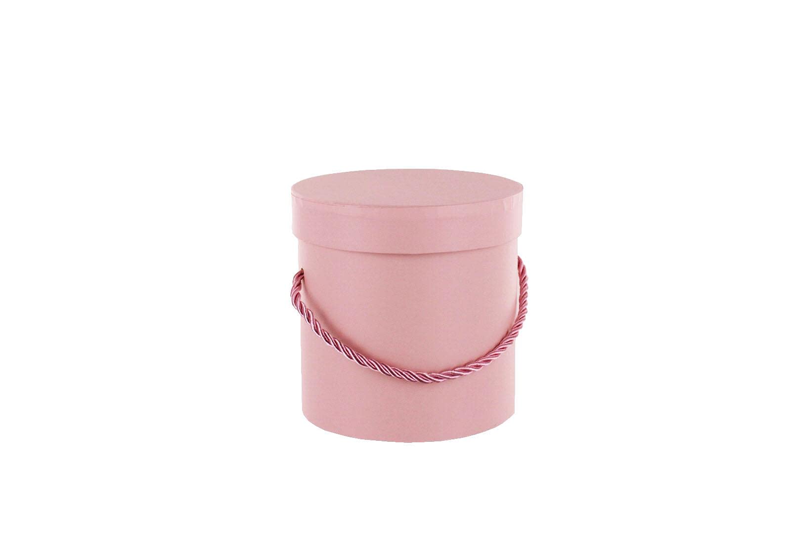 Round Florist Flower Mini Hat Box Pale Pink (4852)