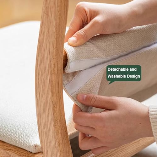 Silla de meditación con soporte para la espalda, estilo japonés, tatami para sala de estar, dormitorio y ventana de bahía