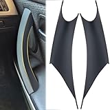 2 PCS Door Handle Covers Fit for BMW, Interior Pull Handles Cover, Inside Door Inner Pull Handle, Compatible with BMW 3 Series 4 Series F30/F31/F32/F33/F36/F80/F82/F83 (Left Front+Right Front, Black)