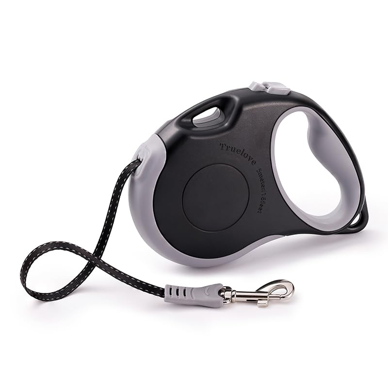 WINHYEPET Truelove Tangle Free Retractable Dog Leash 16 Ft Strong Nylon Tape One-Handed Brake Pause Lock Dog Cat Owners Reliable TLL5001