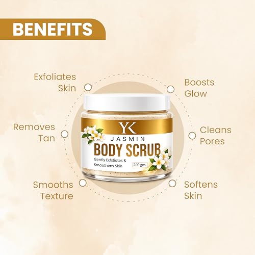 Image of Jasmin Face scrub For Tan Removal | Exfoliating Detan Scrubs For Soft & Smooth Skin | 400ml