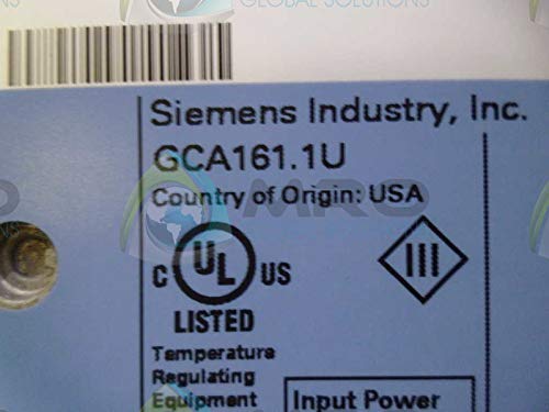 SIEMENS GCA161.1U Spring Return 160 lb-in (18Nm), 24Vac/dc, 0-10 Vdc Control, 90sec Run, Feedback