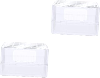 NOLITOY 2 Peças Hamster Banheiro Hamster Banheiro Chinchila Recipiente De Banho Chinchila Banheira Maca Areia Recipiente De Plástico Banheira De Plástico Multi-Função Hamster Banheira Pp