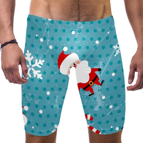 Traje de baño de Navidad para hombre con campanas de Papá Noel