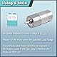 JYUDAUFU DC 12V 960RPM Getriebe-Mikromotor Elektrisches Untersetzungsgetriebe mit hohem Drehmoment Zentrischer Ausgang Getriebemotor für DIY mit Halterung, Federdraht, Kupplung