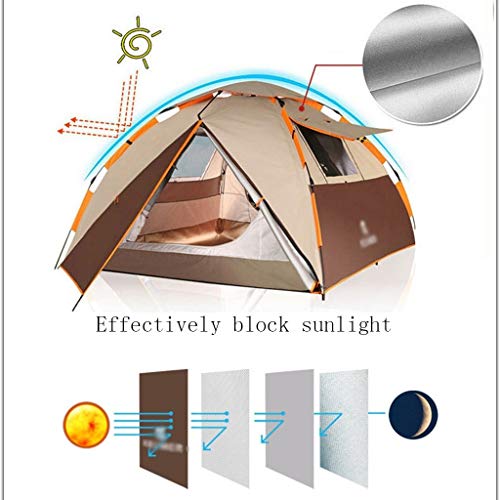 Carpa GeRRiT automática para 3-4 personas resistente a tormentas miniatura 5