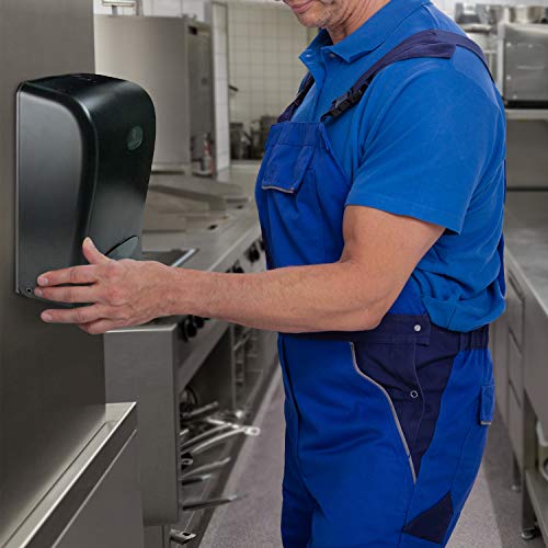 Touchless Paper Towel Dispenser by Oasis Creations  - Wall Mount - Hold 500 Multifold Paper Towels - Black Smoke - Thumbnail 2