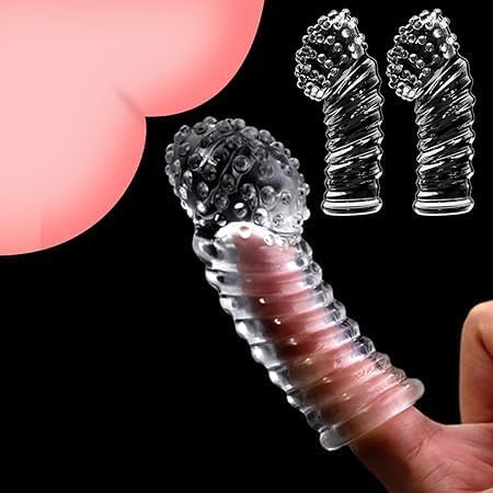 2 pcs Silikon Fingerhüllen,Sexfinger Ticklers Set für Sie Klitoris Stimulation und G-punkt A-Punkt