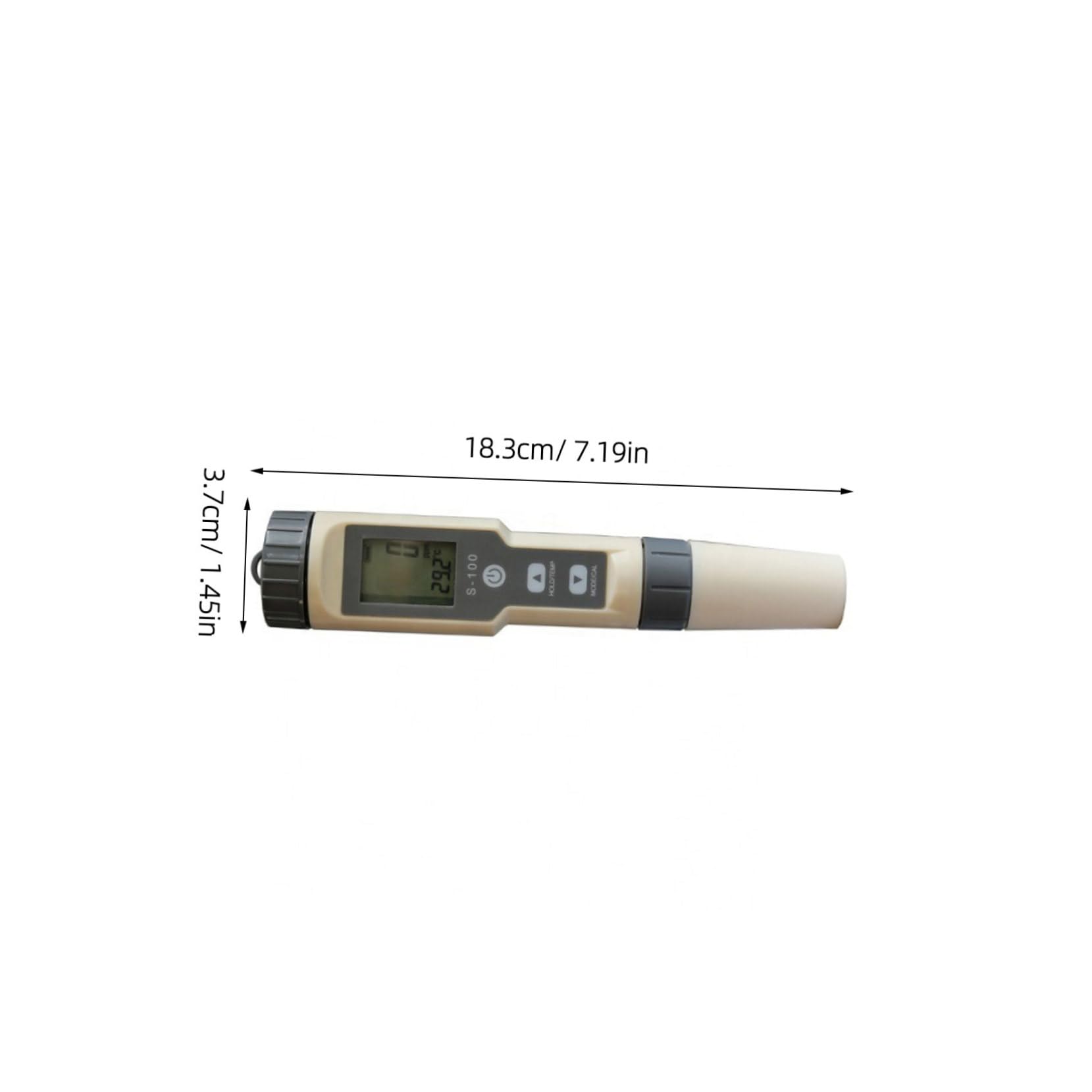 Alipis 3 Piezas Medidor de Salinidad Multifuncional Automático para Agua Probador de de Agua Tipo Bolígrafo Precisión para Acuarios y Piscinas Detección de Conductividad y Temperatura