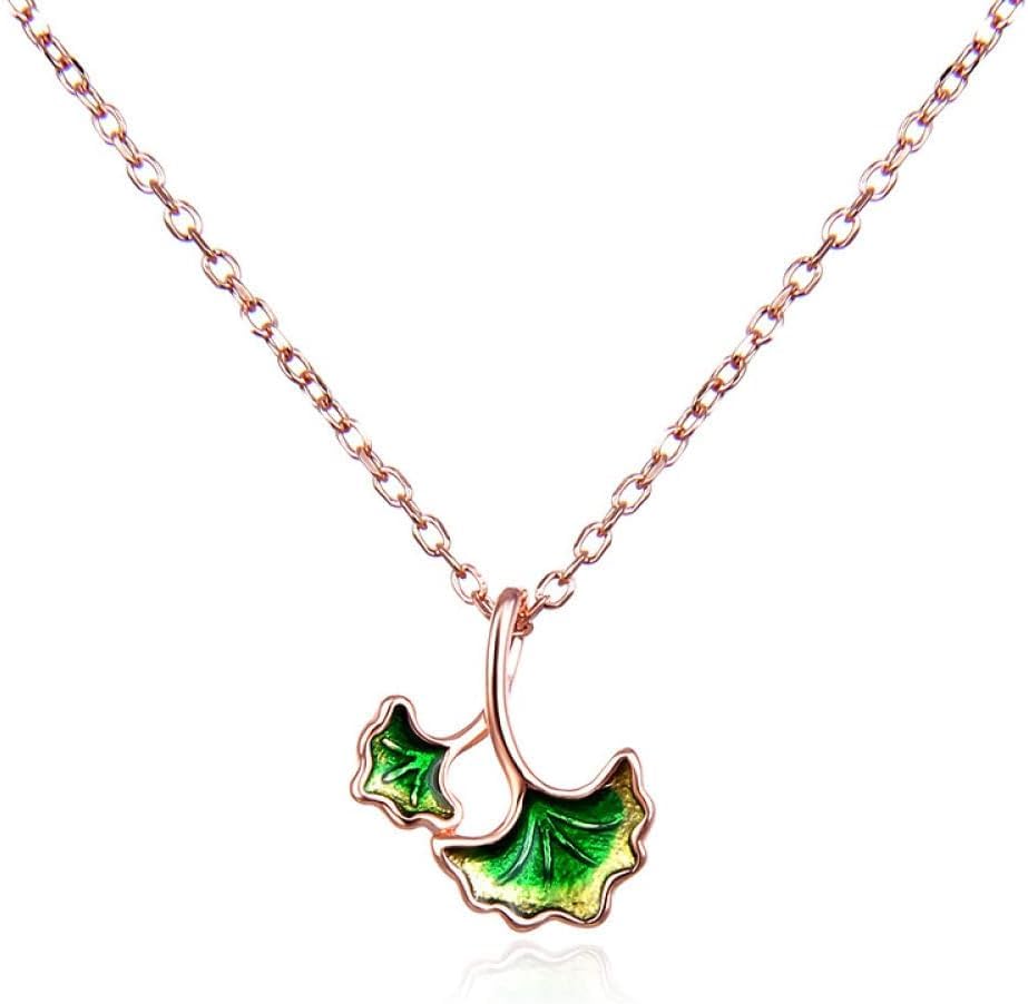 Collier argent anti-allergie avec chaîne délicate érable rouge