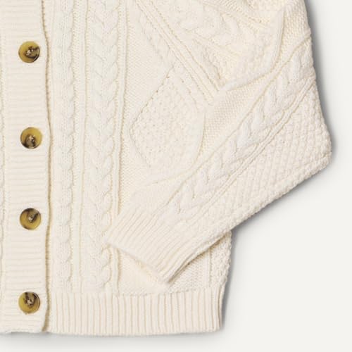 Image of Amazon Essentials x Sofia Grainge Unisex Toddlers and Babies' Cable Knit Cotton Fisherman Cardigan Sweater