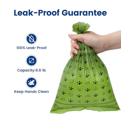 Image of Dog Poop Bags, Guaranteed Leak Proof and Extra Thick Poop Bag Rolls for Dogs, Lavender Scented, 120 Count