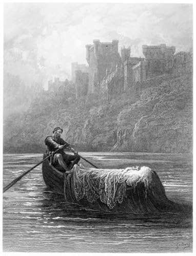 Affiche Toile Le corps d'Elaine Gustave Doré - Impression d'Art Portrait 60x90cm