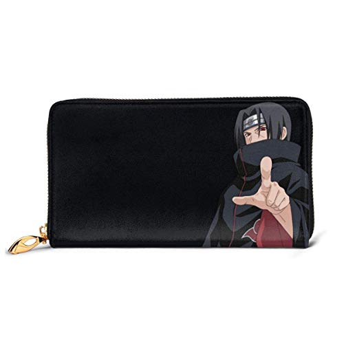 Preisvergleich Produktbild JHGFG Herren Leder Geldbörse Itachi Uchiha Lange Geldbörse Billfold RFID Blocking