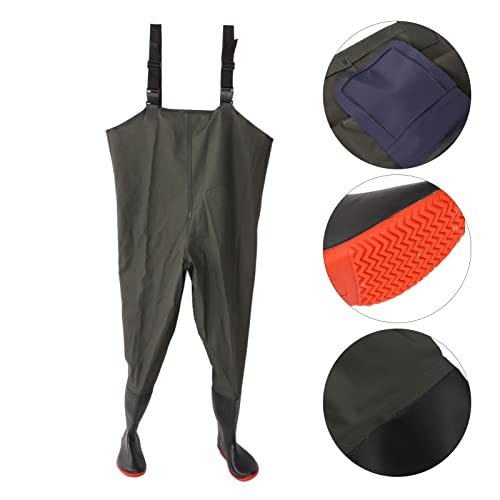 WinmetEuro Waterdichte Wader Broek, Flexibele Dikke Verzegelde Vissen Borst Waders Absorberend met Riem Bevestigingsclip voor Outdoor Vissen - Image 4