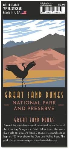 My Travel Stickers Trailblazer Collection Great Sand Dunes National Park and Preserve - Adhesivo de vinilo