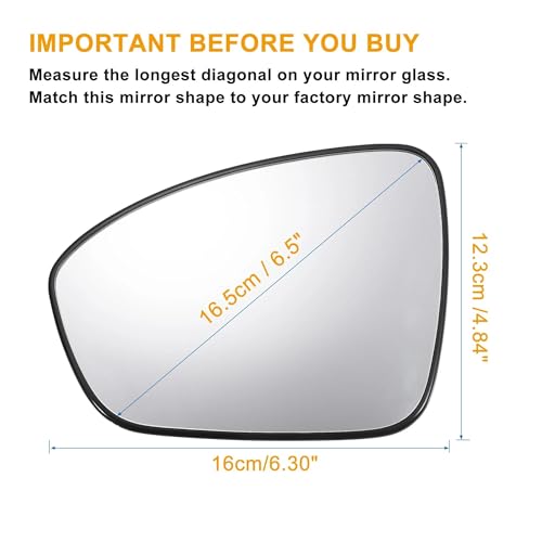 Miroir rétroviseur Nissan Sentra 2021 verre latéral réglable haute clarté - 2