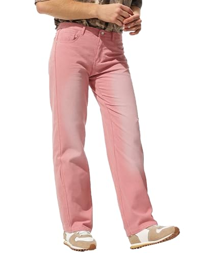 TEGIAS Baggy Jeans for Men Colorful Flared Jeans Loose Fit Stylish Casual Wear Comfortable Denim3