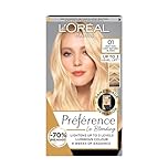 L'Oreal Paris Preference Hair Dye, Luminous Permanent Rich Hair Colour, Long Lasting Brilliance, Achieve Radiant, Salon-Inspired Results, Shade: 01, Prague
