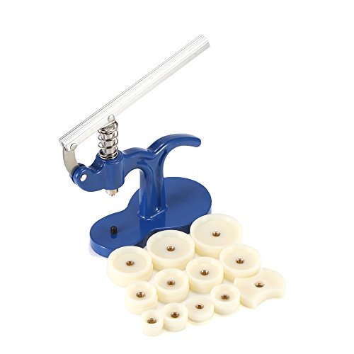 ALLOMN Regarder Set de Presse Outil de Réparation de Montre Horloger Montre Arrière Ouvreur Remover Closer 12pcs Matrices de Montage de 24mm à 42mm