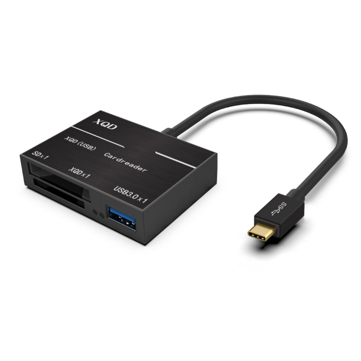 OSALADI 2piezas Lector De Tarjetas USB Tipo-c Adaptador De Compatible con para Fotografías y Videos Negro