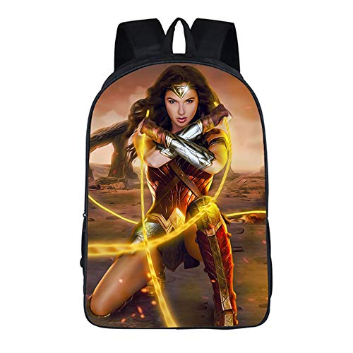 ULIIM Mochilas Escolares De Moda para Niños Wonder Woman Cute Kid's Student Bag Canvas Niños Niñas Mochilas De Viaje De Alta Capacidad