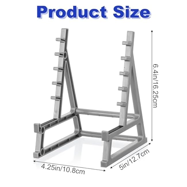 2pcs Squat Rack Pen Holder - Mini Barbell Rack With Weights & Barbells for Office Gym Decorations - Desktop Decor for Fitness Weightlifting Lovers