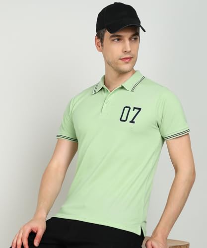 Image of INKKR Men's Soild Collar Neck Polo T-Shirt