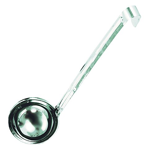 Update International (LOP-120) 12 oz 1-Piece Stainless Steel Ladle