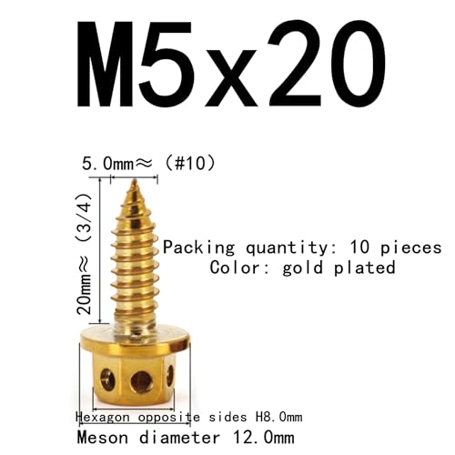 Tornillos autorroscantes hexagonales M5x20mm acero 304 miniatura 2