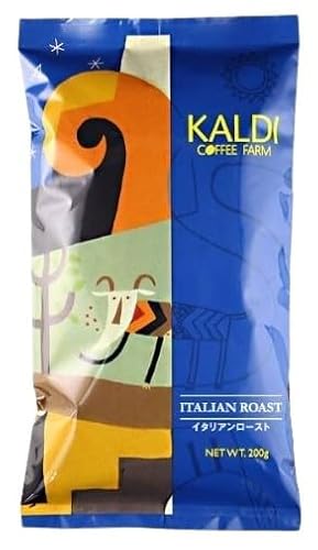 カルディ イタリアンロースト フィルター用（中挽き8番）1袋 200g KALDI 夏季 アイスブレンド 焙煎珈琲 コーヒー豆 ダークロースト 深煎りロースト 強い香りと苦み バランスボディのサムネイル