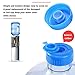 Freebily 5Pcs Blue 55mm Gallon Water Bottle Screw on Cap Reusable Replacement Anti Splash Lids Blue One Size