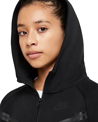 Nike Girl's NSW Tech Fleece Windrunner Full Zip Hoodie (Little Kids/Big Kids)4