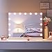 SONNI Hollywood Spiegel 58x46cm Schminkspiegel mit 3 Farbtemperatur Licht 15 LED Lampens, Groß Kosmetikspiegel mit Schminkspiegel mit Touch Steuerung und Speicherfunktion der Helligkeit
